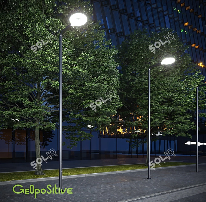 Title: Sleek and Durable B5 OM Street Lamp 3D model image 5