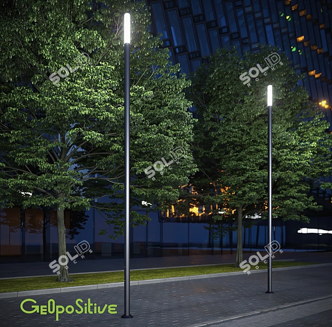 Urban Spotlight: B7 OM Street & Park Luminaire 3D model image 5