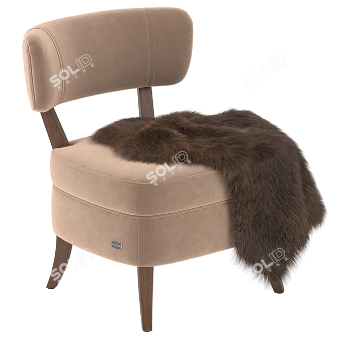 Luxury Tosconova Cigar Chair 3D model image 1