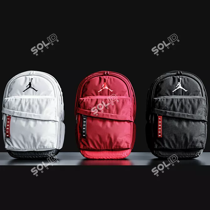 Air Jordan Patrol Backpack: Elite Style 3D model image 1