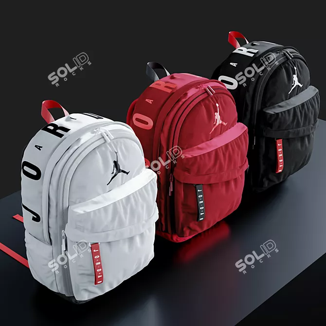 Air Jordan Patrol Backpack: Elite Style 3D model image 2