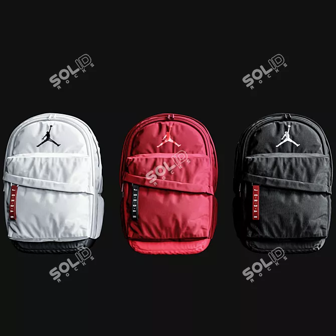 Air Jordan Patrol Backpack: Elite Style 3D model image 9