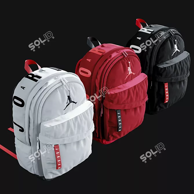 Air Jordan Patrol Backpack: Elite Style 3D model image 10