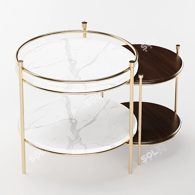 Elegant Erni Side Table 3D model image 3