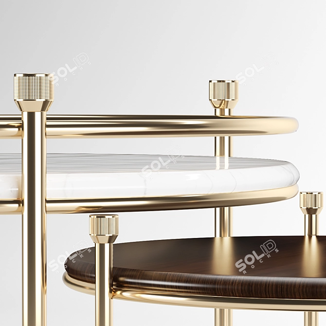 Elegant Erni Side Table 3D model image 4