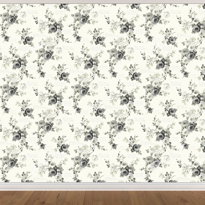 Seamless Wallpaper Set in 3 Colors 3D model image 2