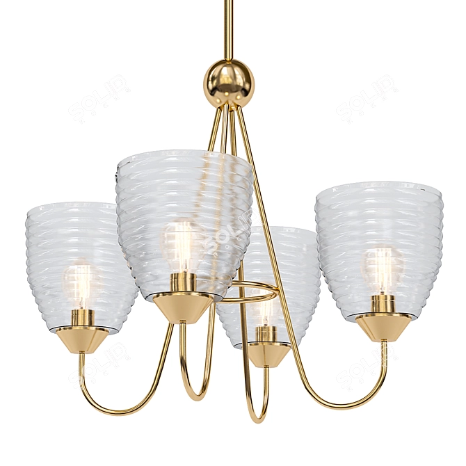 Elegant Warrington Lighting Fixture 3D model image 1