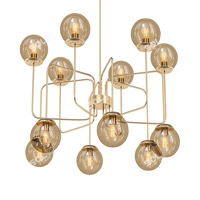 Contemporary Pedret 2020 Chandelier 3D model image 1