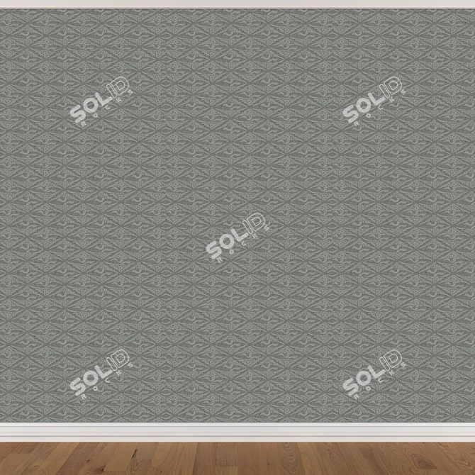 Seamless Wallpaper Set: 3 Colors 3D model image 4