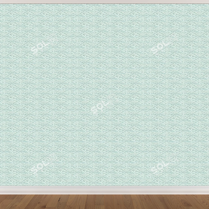 Sleek Seamless Wallpaper Set 3D model image 2