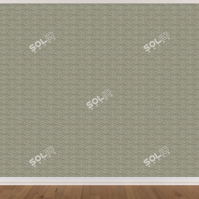 Sleek Seamless Wallpaper Set 3D model image 3