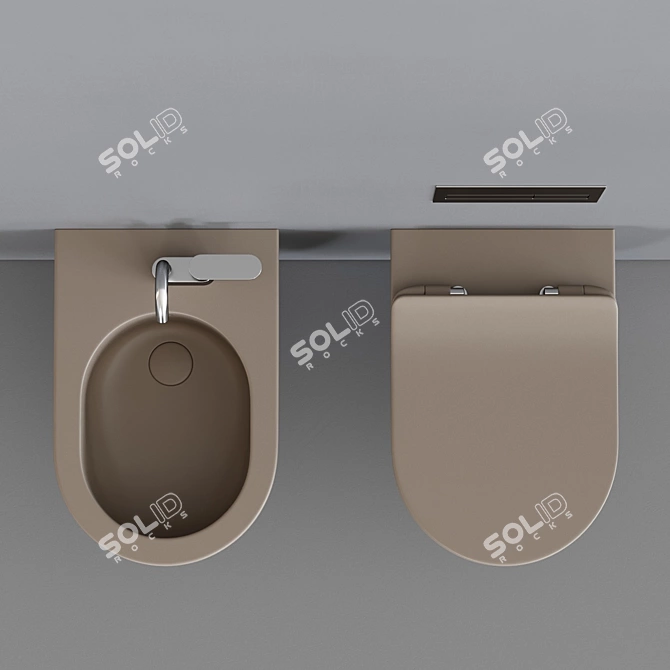 App Wall-Hung WC & Bidet 3D model image 4