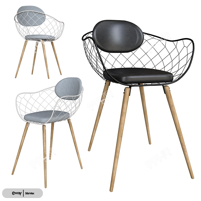 Minimalistic Pina Chair by Magis 3D model image 1
