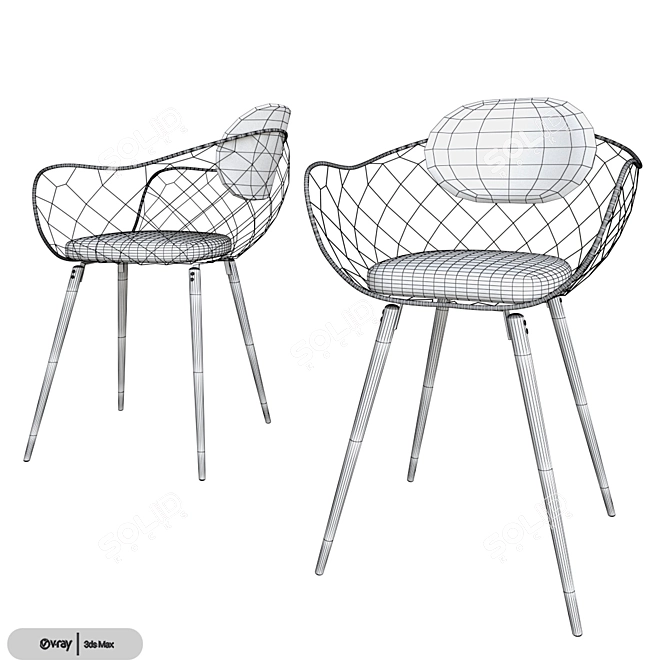 Minimalistic Pina Chair by Magis 3D model image 3