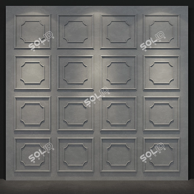 Russian Wall Panel 092: Modern Elegance for your Space 3D model image 1