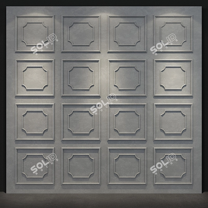 Russian Wall Panel 092: Modern Elegance for your Space 3D model image 3