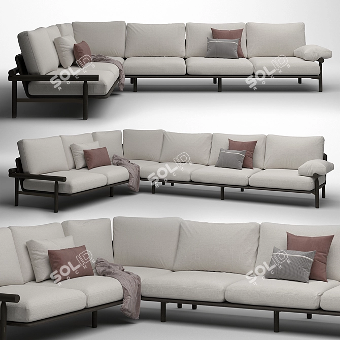 Modern Stilt Sofa: Toan Nguyen 3D model image 1