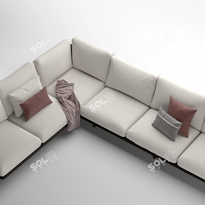 Modern Stilt Sofa: Toan Nguyen 3D model image 7