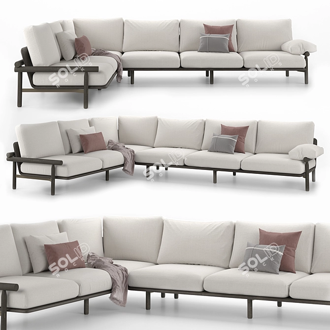 Modern Stilt Sofa: Toan Nguyen 3D model image 13
