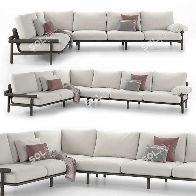 Modern Stilt Sofa: Toan Nguyen 3D model image 15