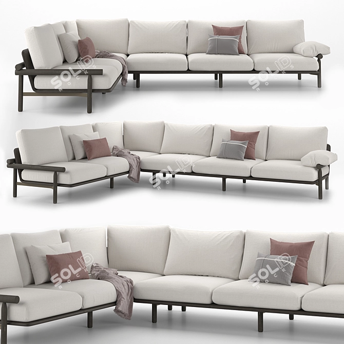 Modern Stilt Sofa: Toan Nguyen 3D model image 20