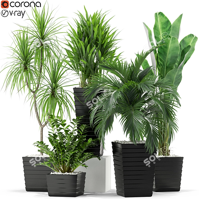 Exquisite Flora Set 371 3D model image 1