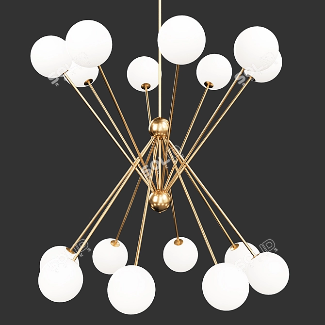 Scarlett Modern Crystal Chandelier 3D model image 1