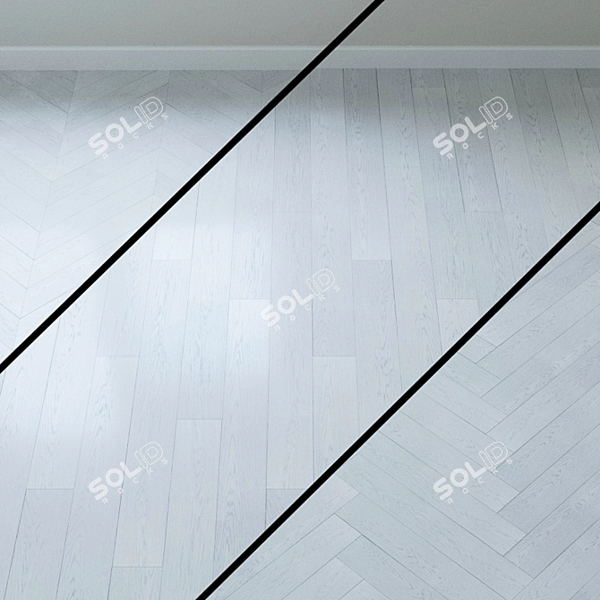 Title: Upofloor Oak Parquet - Modern Elegance 3D model image 1