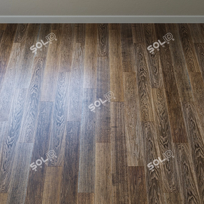 French Oak Chevron Parquet 3D model image 2