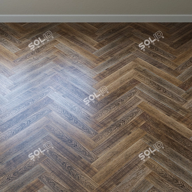 French Oak Chevron Parquet 3D model image 4