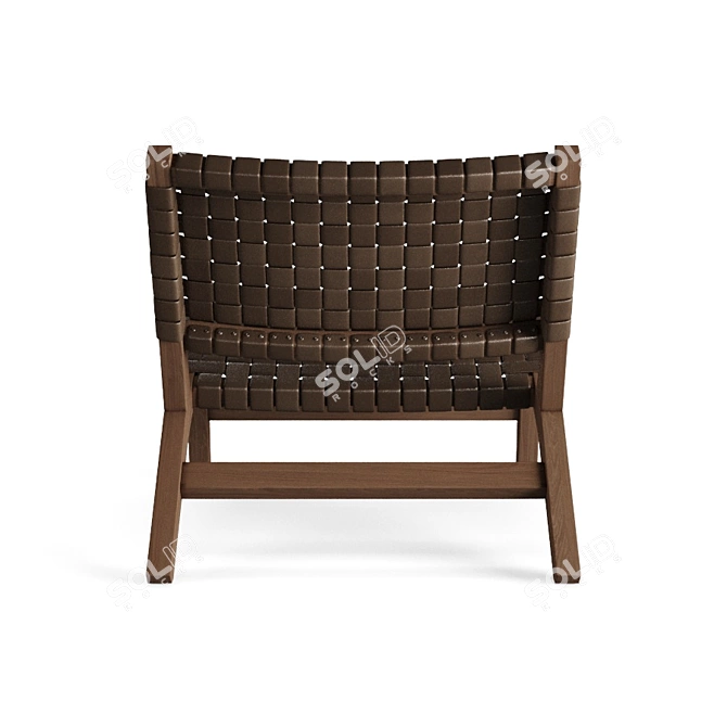 Title: Sophisticated 128 Lounge Chair by De La Espada 3D model image 3