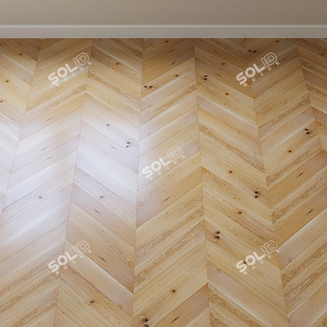 French Oak Chevron Parquet: Upofloor Upofloor 3D model image 2