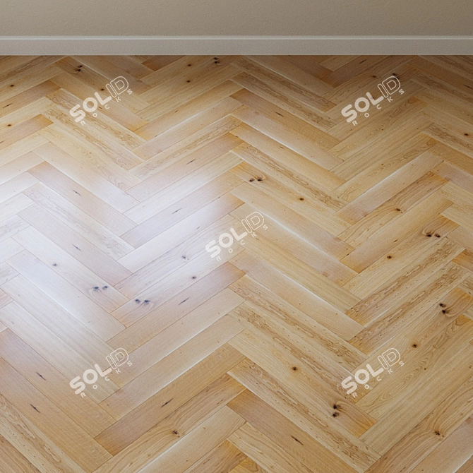 French Oak Chevron Parquet: Upofloor Upofloor 3D model image 4