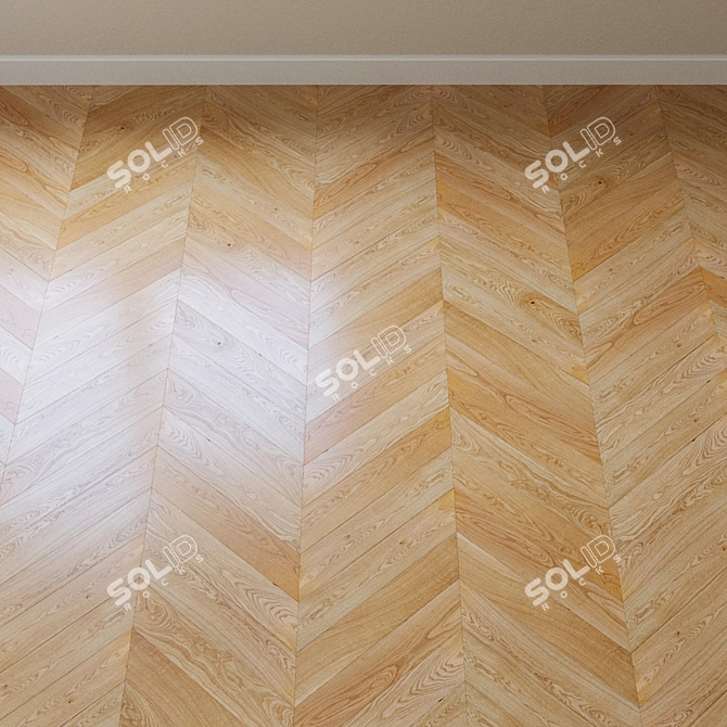 Upofloor Oak Parquet Board 3D model image 3