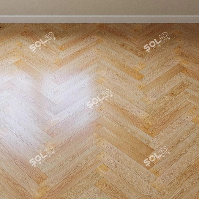 Upofloor Oak Parquet Board 3D model image 4