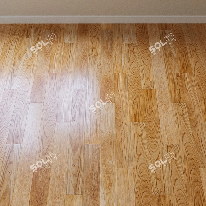 Upofloor Oak Parquet Board: French Christmas Tree 3D model image 2