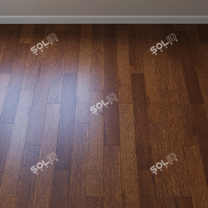 Elegant Oak Parquet Board 3D model image 2