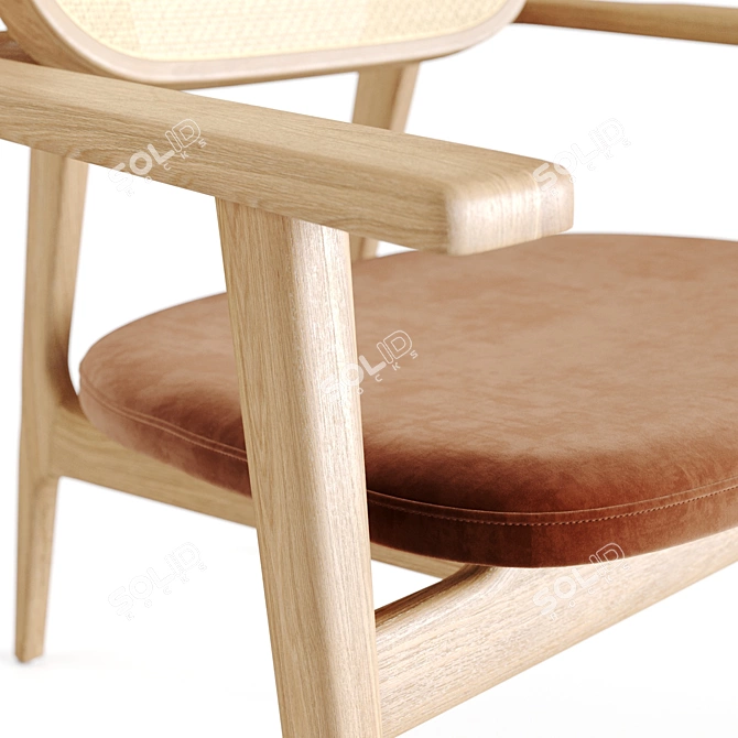 Stylish Phileas Armchair: Perfect Comfort & Design 3D model image 4