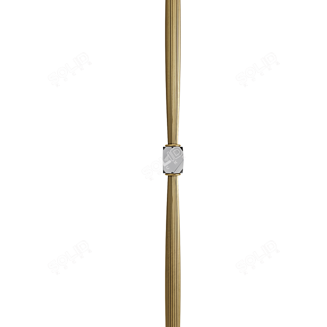 Vintage-inspired Barnes Floor Lamp 3D model image 4