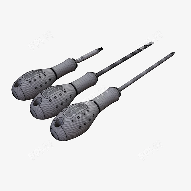 Durable Steel Screwdriver 3D model image 6