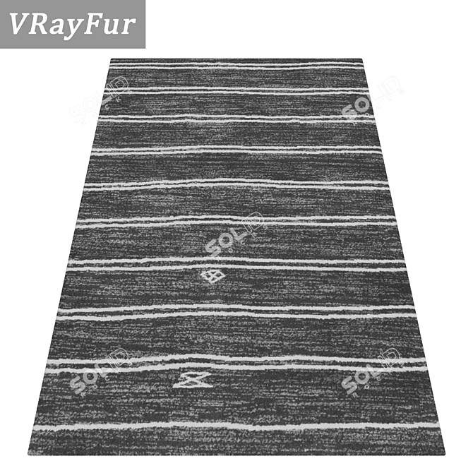 Premium Quality 3-Piece Carpet Set 3D model image 2