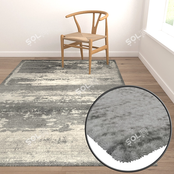 High-Quality Carpet Set 3D model image 5