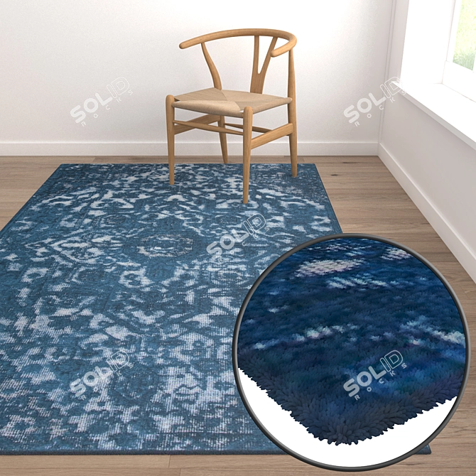 Luxury Carpet Set - High-Quality Textures 3D model image 5