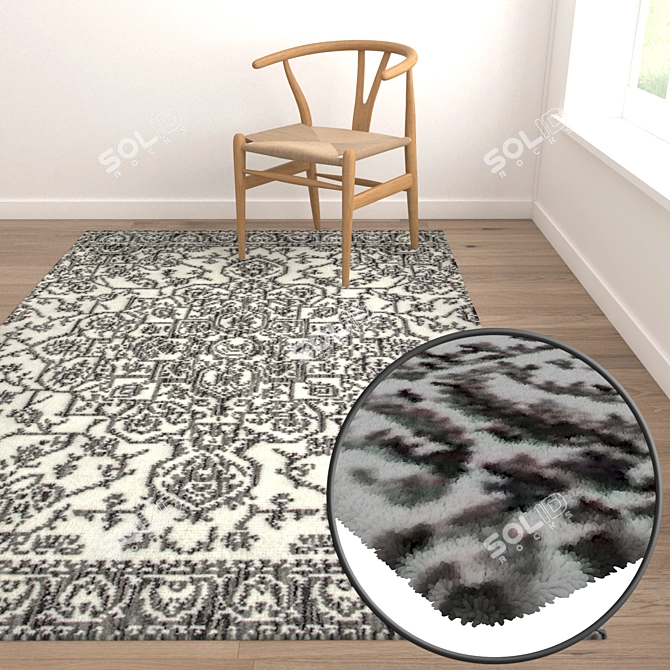 Luxury Carpet Set: High-Quality Textures for 3D Rendering 3D model image 5