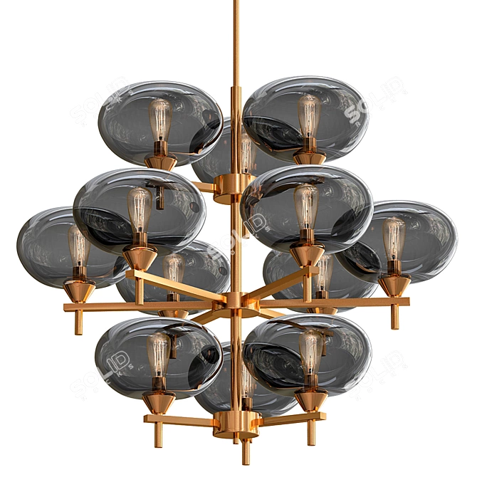 Elegant iLamp Rivoli Pendant 3D model image 1