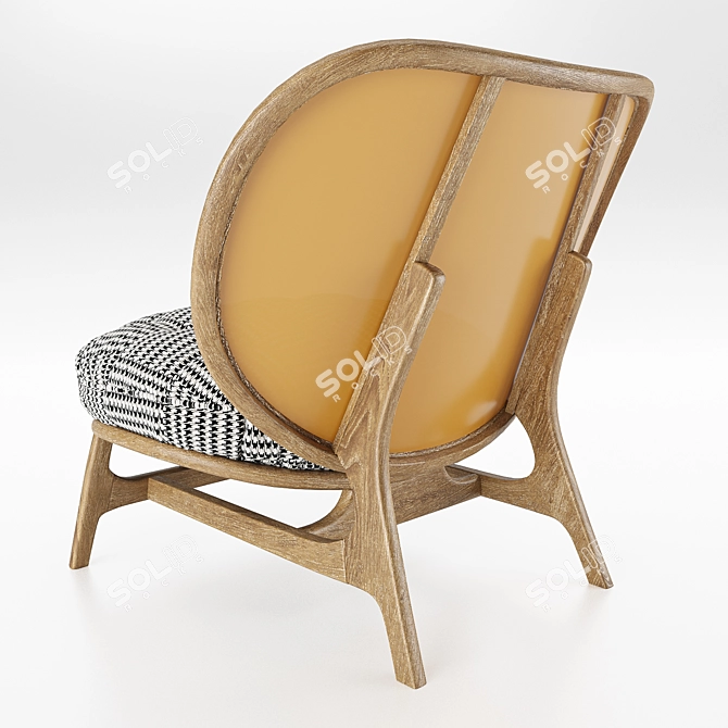 Elegant Rattan Nautico Sofa 3D model image 3