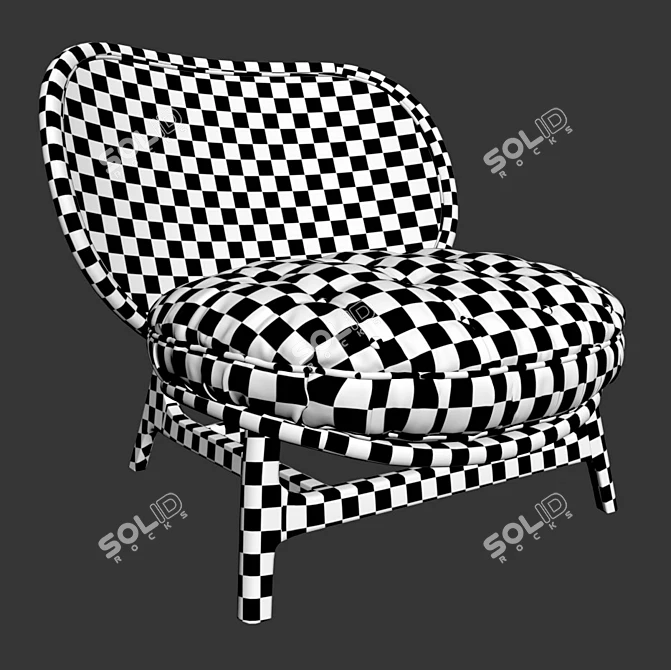 Elegant Rattan Nautico Sofa 3D model image 5