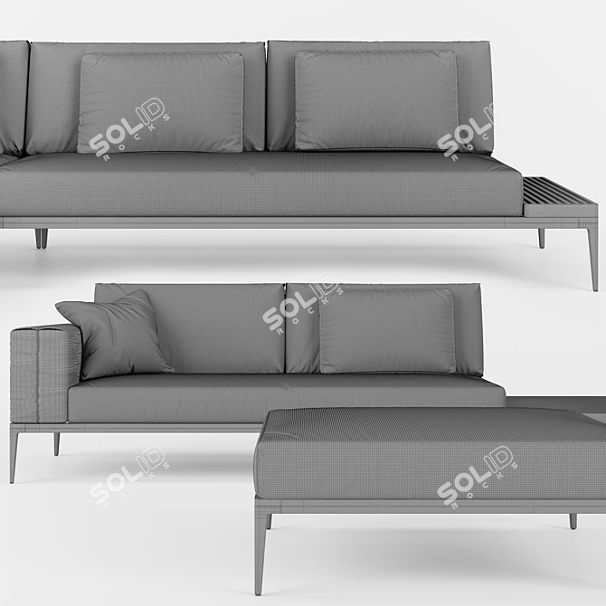  Grid Sofa Collection: Versatile and Stylish 3D model image 5