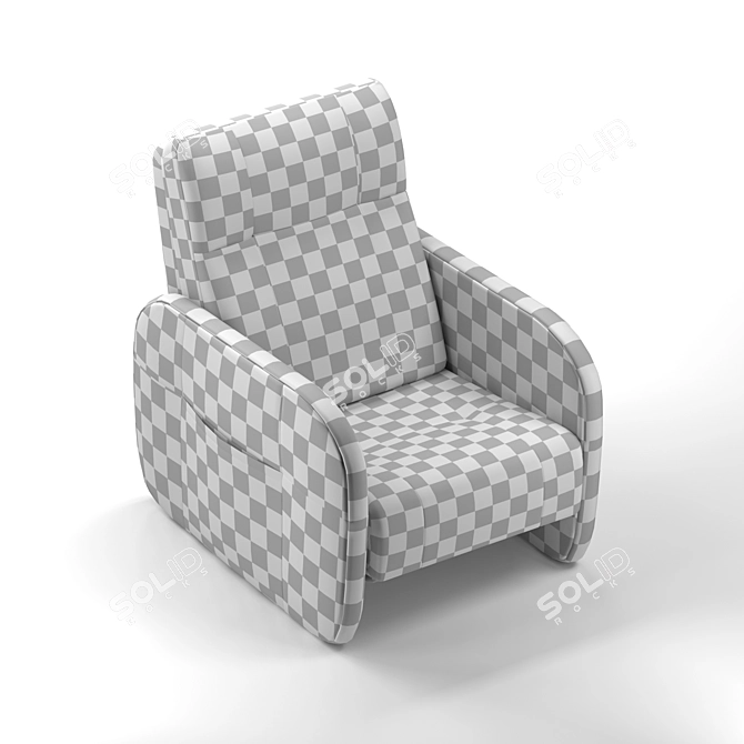 Parker 83 Triumph Gray Recliner 3D model image 5