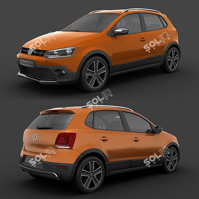 Volkswagen Crosspolo 2010: Detailed 3D Model 3D model image 1